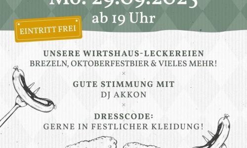 Oktoberfest für alle   -   Eintritt frei